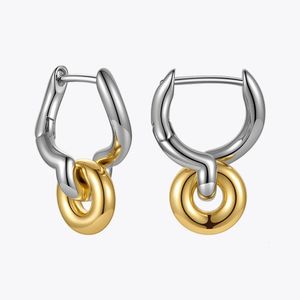 Stud ENFASHION Roues Boucles d'oreilles pour femmes Boucles d'oreilles piercing irrégulières Couleur or Bijoux de mode Noël Brincos E211296 231201