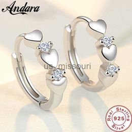 Stud Moda 925 Pendientes de plata esterlina Corazón Zircon Pendientes pequeños para mujeres Regalos de joyería J230529 J230529