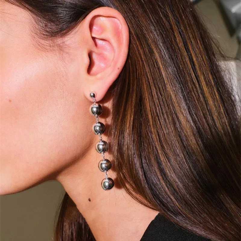 Stud Fashion Homemade Lie Studio Sterling progressif irrégulier boule ronde boucles d'oreilles perlées personnalité minimale INS bijoux cadeaux Q240402