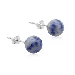 Stud Fashion Jewelry 925 Sterling Sier Earrings Natural Crystal Healing Stone 8mm kralen edelsteen oorring paar voor vrouwen drop leveren DHA96