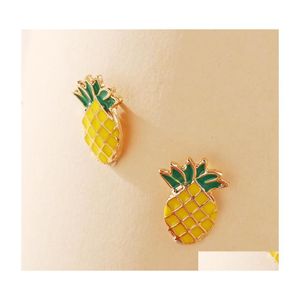 Stud mode sieraden vintage ananas oorbellen drop levering dh94u