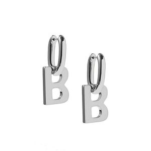 Stud Fashion Femmes Bijoux en acier inoxydable Retour au cœur Stud Oreille Silver Gold Two B Charms Boucles d'oreilles272T