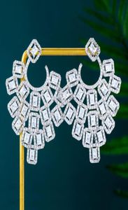 Stud Godki Trendy Daily Life Flower Stat Bringe pour femmes Mariage Cubic Zircon Tricolor Boucles d'oreilles Accessoires de bijoux 20226908699