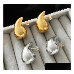Stud Gold Color Well Droplet Grognes d'oreilles pour femmes pour femmes Cold and Luxury Top Quality Charm Bijoux Gift Drop Livraison Otpp7