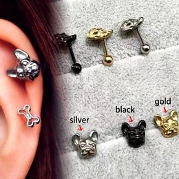 Stud Goth Ear Pierc Oorbellen RVS Kraakbeen Tragus Piercing Conch Barbell 16g Punk JewelryStudStud Farl22