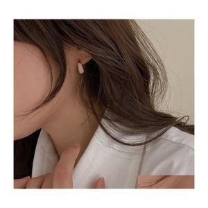 Stud Huanzhi Design coréen Géométrique Petite résine Métal Boucles d'oreilles en or pour femmes Vintage Style Girl Party Bijoux Cadeau1 1622 Q2 Drop de Dhjzu