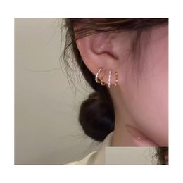 Étalons hypoallergéniques étalons quatre boucles d'oreilles à griffes en cristal ramine 925 sier aiguille bling fête des oreilles cadeaux pour femmes accessoires bijoux ot2wb