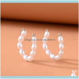 Stud Jewelryboneless Une Paire De Clips En U Métal Et Boucles D'oreilles Drop Delivery 2021 Imydr