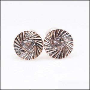 Stud Jewelryoriginal 925 Sterling Sier Pan Broutage Retro Small Shell Oreilles pour femmes Gift de mariage Bijoux de mode Drop Livraison 2021 JPCZ