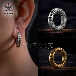 Stud KUBOOZ Clásico Cobre Retro Patrón Oreja Peso Imán Pendientes Medidores Piercing Joyería Del Cuerpo Expansores Camillas 5mm 2PCS 231020