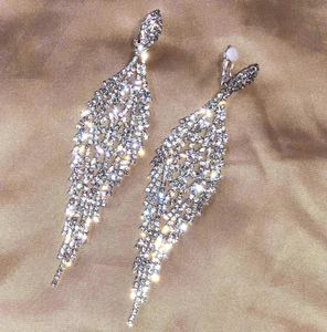 Goujon Long gland pince sur boucles d'oreilles lustre Boho frange chaîne boucle d'oreille pour mariage nuptiale bijoux de fête 231025