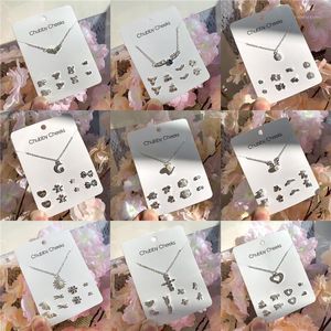 Stud Luokey Koream Style mode petit mignon drôle boucles d'oreilles ensemble couleur argent croix coeur lune femmes filles bijoux 20211