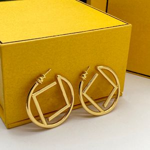 Stud Luxe grote gouden hoepel Oorbel voor dame vrouwen meisjes oorstekers set Designer Sieraden oorbel Valentijnsdag Cadeau verloving voor Bruid titanium diamant