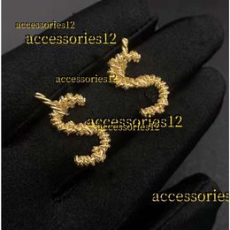 Stud Marca de lujo 18K Chapado en oro Diseñadores Letras Stud Clip Cadena Geométrica 2024 Mujeres famosas Borla Cristal Rhinestone Perla Pendiente Boda Fiesta Joyería