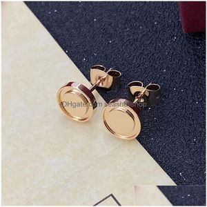 Stud Luxury Car Esigner Pendientes para mujeres Lindo Tornillo Clásico Amor Pendiente Damas Oro Sier Color Rosa Pendientes Pendientes Anillos Gota Delive Dhx5F