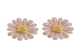 Goujon Boucles d'oreilles fleur de luxe belle Mini zircone microincrustation marguerite boucle d'oreille mode femmes bijoux boucles d'oreilles de mariée de mariage 223212677