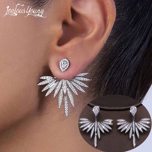 Stud Luxury Trendy Marquise Flower Full Mirco verhard Crystal Zirkon Naija Wedding Drop Earring Fashion Party Bridal Jewelry 230823