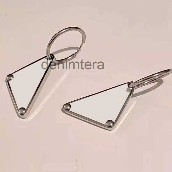 Stud Hommes Métal Triangle Dangle Boucle D'oreille Stud Bijoux De Mode En Acier Inoxydable Boucles D'oreilles Lady Ohrringe Simple Lettre Clip sur Boucles D'oreilles Designer Rétro Zb044 XRTK