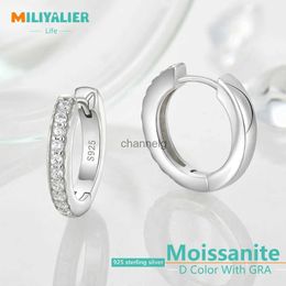 Stud MILIYALIER D Couleur Moissanite Femme Boucle d'oreille de mariage pour 925 Sterling Sliver U-Shape Pass Diamond Test VVS1 GRA Bijoux YQ240110