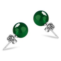 Stud Natuurlijke Agaat Stenen Kralen Studs voor Vrouwen 6 mm 8mm Luxe Ronde Kralen Oorbellen Fashion Design Koper Meisjes Oor Charme Oorbel Verjaardagscadeaus Sieraden Accessoires