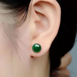 Stud Natuurlijke Agaat Stenen Kralen Studs voor Vrouwen 6 mm 8mm Luxe Ronde Kralen Oorbellen Fashion Design Koperen Meisjes Oor Charme Oorbel Verjaardagscadeaus JewelrNieuw model