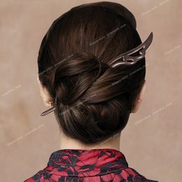 Traditionele haarstokken Chinese haarclips Haarspelden Gesneden houten haarvork Vintage Chop Stick Hoofddeksels voor vrouwen Sieraden Mode-sieradenHaarsieraden vintage