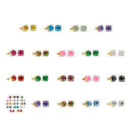 Stud Nieuw design vierkante glitter Sweet Earring Party Leuke elegant verkopende drop levering sieraden oorbellen otkze