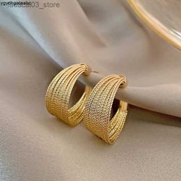 Étalon nouvelle tendance de mode design unique conception élégante délicate rétro exagérée multicouche de goujon d'oreilles femmes bijoux de bijoux cadeaux en gros ovry