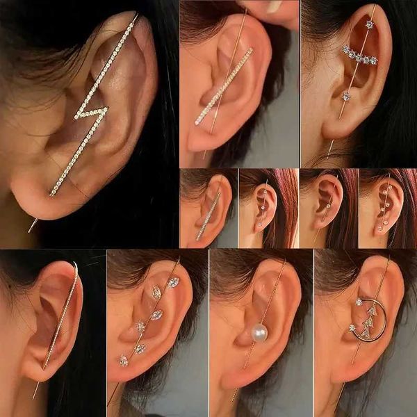 Étalon Nouvelle boucles d'oreilles pour femmes perforées tendance coréenne de style zircon bijoux de bijoux de bijoux étalon fille Q240507