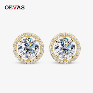 Stud OEVAS 100% 925 Sterling Zilver 052 Karaat Oorbellen Voor Vrouwen D Kleur Diamanten Oorbel Fonkelende Fijne Sieraden 230801