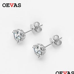 Stud Oevas Real 0512 Karaat D Kleur Oorbellen 100% 925 Sterling Sier Sprankelende Verlovingsfeest Fijne Sieraden 221119 Drop Delivery Dhgek