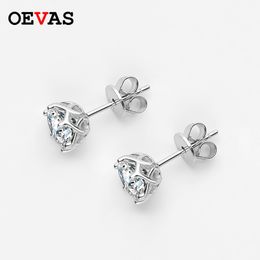 Stud OEVAS Real 0512 Carats D Couleur Boucles d'oreilles 100% 925 Sterling Silver Sparkling Engagement Party Fine Jewelry 221119