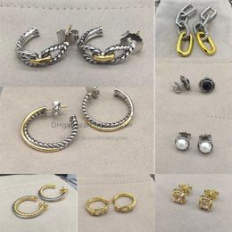 Oorknopjes Parel Oorbellen Ringen Groothandel Kristal Strass Geometrisch Modieus Bruiloft Sieraden Dangle Earring Designer voor Dames 2023 Trendy Orecchini