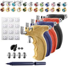 Stud Professionele Universele Oor Piercing Gun Gereedschap Staal Geboortesteen Studs Oorbel Veilig Helix Piercing Tool Bo Sieraden Machine KitC24319