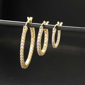 Stud Punk Round Round Oorrings voor vrouwen Fashion Crystal Small Circle Gold Color Kraakbeen oors Girl Party Sieraden Accessoires E398 J230529