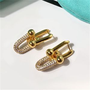 Stud Pure 925 Sterling zilveren sieraden voor vrouwen lange drop -chain oorbellen luxe feest fijn kostuum goud kleur earring 278i