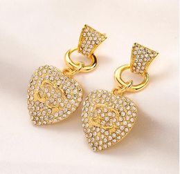 Stud Sier-plated merkontwerper C diamant geometrische alfabet oorbellen ketting mode dames bruiloften liefde cadeau sieraden
