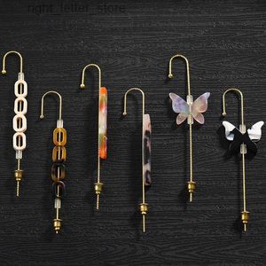 Stud Simple Papillon Oreille Pin Coréen Oreille Poignets Boucle D'oreille Piercing Clips Earcuff Poignets Femmes Coréenne Couleur Bijoux YQ231128