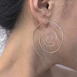 Stud Verklaring Brincos Hyperbool Spiraal Oorbel voor Vrouwen Punk Sexy Sieraden Ronde Aretes Pendientes Boho Party Gift 230926