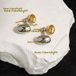 Stud Stud Designer Boucles d'oreilles pour femmes 925 Sterling créatif ovale 14K métal haricot Stud cerceau boucles d'oreilles concepteur pour bijoux de fête cadeau mode bijoux de luxe 2024