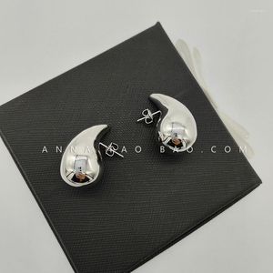 Boucles d'oreilles à clous en acier inoxydable pour femmes, grande goutte d'eau, minimaliste, Simple, étanche, bijoux légers, nouveau