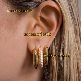 Stud Stud Fashion Round Huggie Hoop Boucles d'oreilles pour femmes géométriques en forme de U boucle d'oreille cerceaux plaqué or bijoux en acier inoxydable 2024 boucles d'oreilles bijoux Brincos cadeau