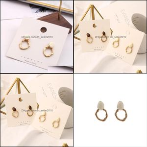 Stud Stud Irregar forme géométrique goutte à goutte glaçure combinaison créative Pack boucles d'oreilles livraison directe bijoux Dh3Rb