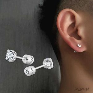 Boucles d'oreilles en acier inoxydable pour hommes et femmes, petites boucles d'oreilles fines à la mode, de haute qualité, nouvelle collection 2023