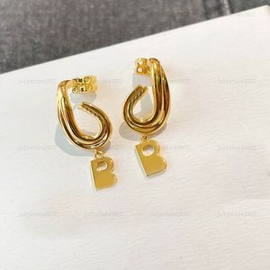 Stud Stud Femmes Stud Boucle D'oreille Designers Bijoux Boucles D'oreilles En Or Huggie Lettre Goujons D'oreille De Luxe Cerceaux De Mode Or 925 Argent Boucles D'oreilles D'amour B Bijoux De Luxe Boîte