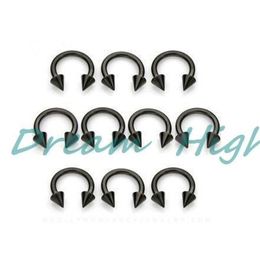 Goujon placage sous vide noir BCR Labret anneau nez 100% d produit promotionnel boucle d'oreille 231020