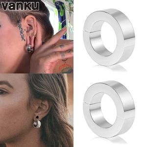 Stud Vanku 2PC 6mm 316 roestvrij staal ronde oorhangers oorgewichtmeters lichaamssieraden vrouwen piercing pluggen en tunnels oorbellen 231020