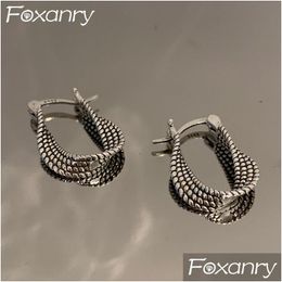 Stud Vintage Punk Oorbellen Voor Vrouwen Nieuwe Mode Creatieve Twist Kronkelende Geometrische Handgemaakte Partij Sieraden Drop Delivery Jewelr Dhgarden Otpye