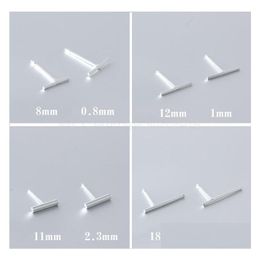 Stud Groothandel 925 Sier Punk Style T Bar Earbrings voor vrouwen Ear Fine Jewelry Brincos Bijoux Drop Delivery Dhgarden Dh02r