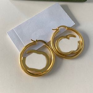 Stud Womens Circle Simple Boucles d'oreilles Hoop Boucle d'oreille pour femmes Designers Boucles d'oreilles Marques Gold Ear Stud Luxurys Pearl Earings 2210205Z